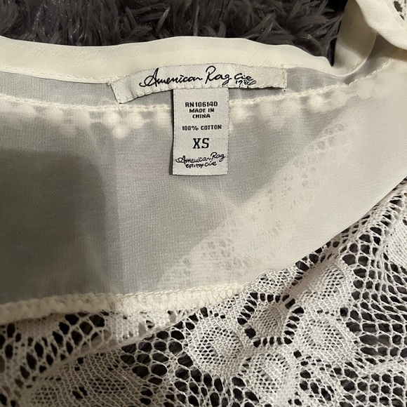 Lace Ribbons & Pearl Shirt Vest - Picture 4 of 7